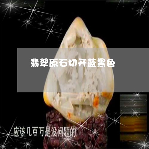 翡翠原石切开蓝黑色/2023041171723