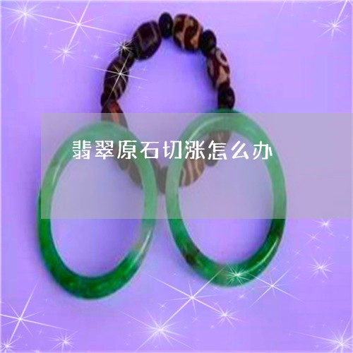 翡翠原石切涨怎么办/2023041182738