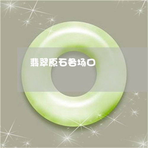 翡翠原石各场口/2023032769480