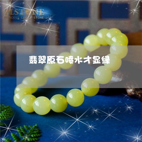 翡翠原石喷水才显绿/2023041149683
