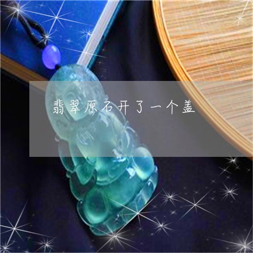 翡翠原石开了一个盖/2023041145259 翡翠原石开了一个盖/2023041145259
