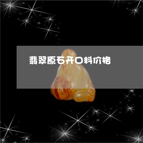 翡翠原石开口料价格/2023041195036