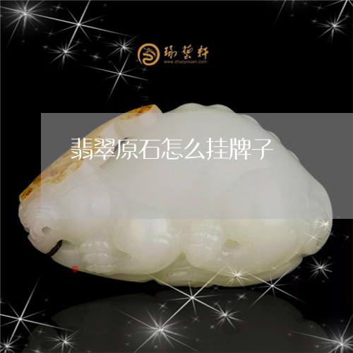 翡翠原石怎么挂牌子/2023041124917 翡翠原石怎么挂牌子/2023041124917