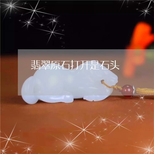 翡翠原石打开是石头/2023041121815