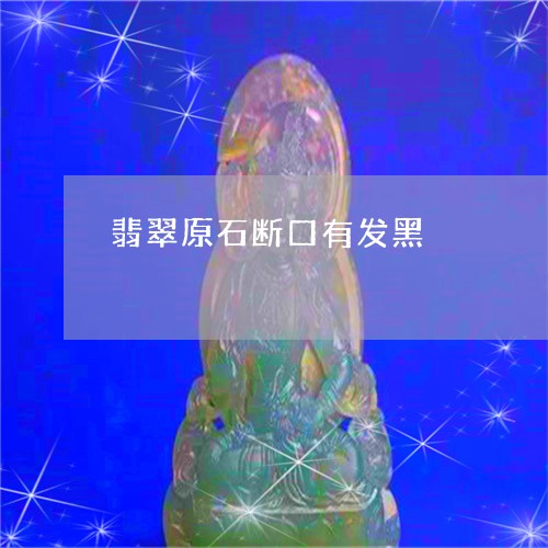 翡翠原石断口有发黑/2023041075041 翡翠原石断口有发黑/2023041075041