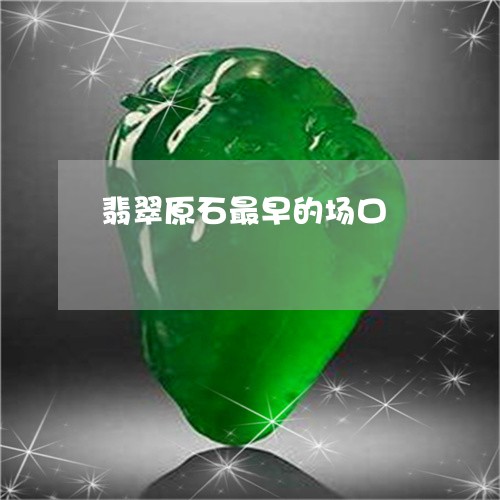 翡翠原石最早的场口/2023041027582 翡翠原石最早的场口/2023041027582