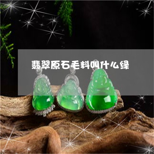 翡翠原石毛料叫什么绿