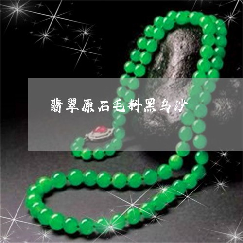 翡翠原石毛料黑乌沙/2023041092717