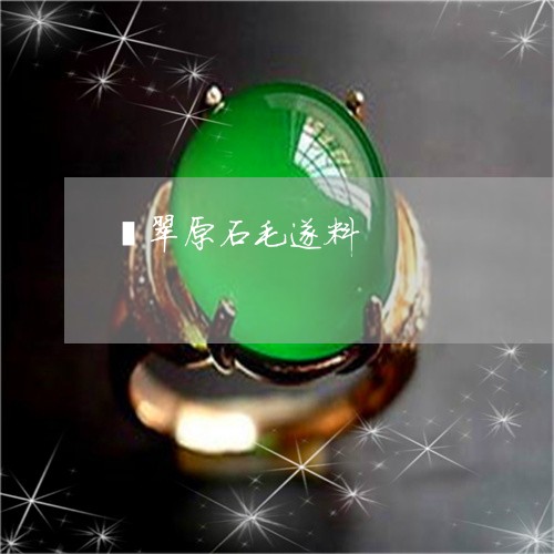 翡翠原石毛遂料/2023032795949