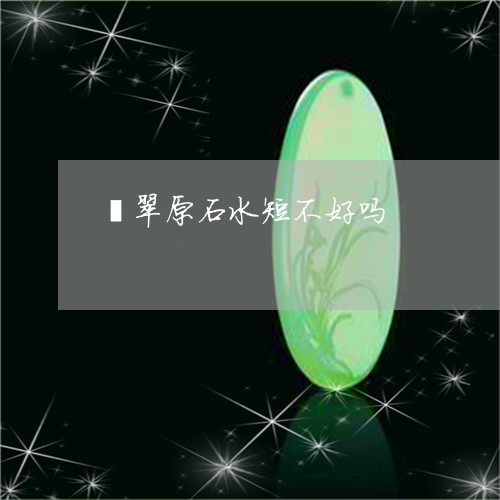 翡翠原石水短不好吗/2023041088381