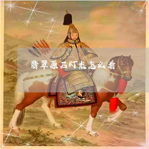 翡翠原石灯光怎么看/2023041092792 翡翠原石灯光怎么看/2023041092792