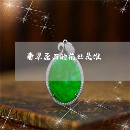 翡翠原石的前世是谁/2023041038161 翡翠原石的前世是谁/2023041038161