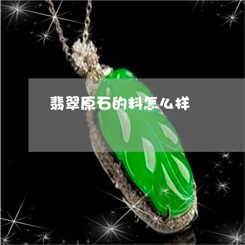 翡翠原石的料怎么样/2023041078492