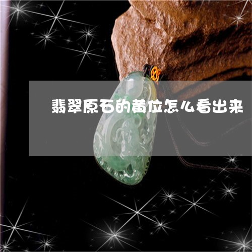翡翠原石的黄位怎么看出来/2023061926828 翡翠原石的黄位怎么看出来/2023061926828
