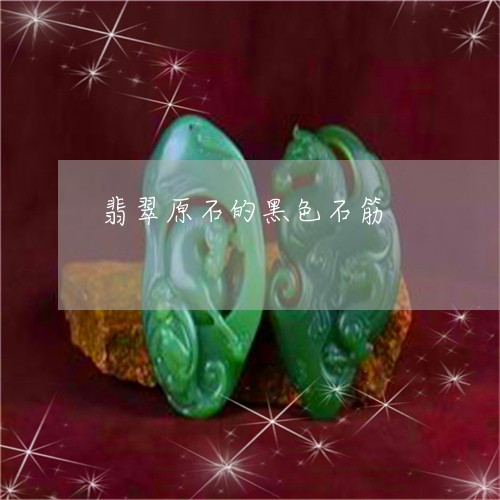 翡翠原石的黑色石筋/2023041015036 翡翠原石的黑色石筋/2023041015036