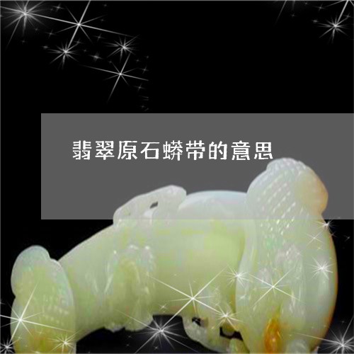 翡翠原石蟒带的意思/2023041000614