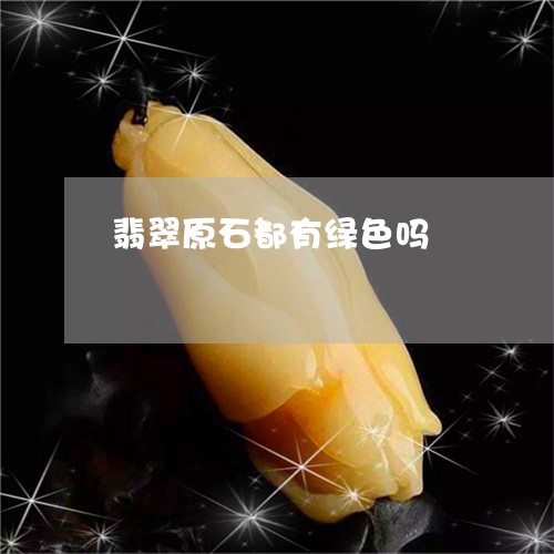 翡翠原石都有绿色吗/2023041007582 翡翠原石都有绿色吗/2023041007582