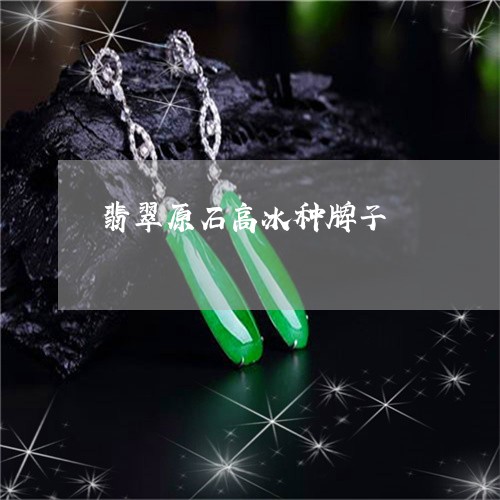 翡翠原石高冰种牌子/2023041042059