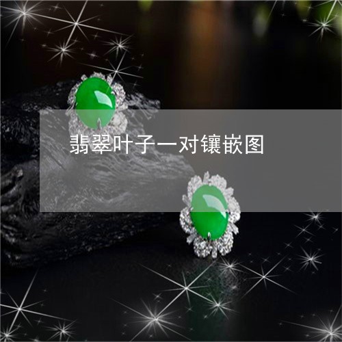 翡翠叶子一对镶嵌图/2023041067371 翡翠叶子一对镶嵌图/2023041067371