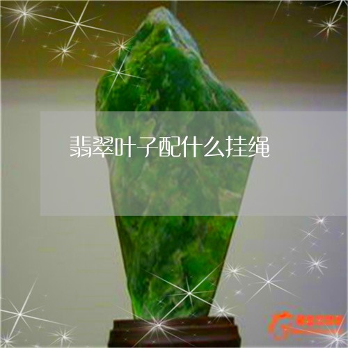 翡翠叶子配什么挂绳/2023041078479