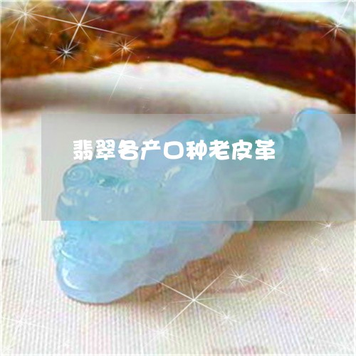 翡翠各产口种老皮革/2023041017259 翡翠各产口种老皮革/2023041017259