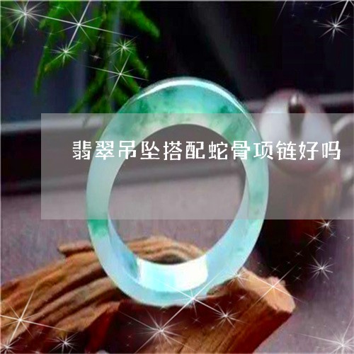 翡翠吊坠搭配蛇骨项链好吗/2023071179691