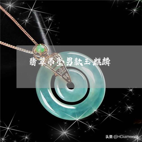 翡翠吊坠男款玉麒麟/2023041083173