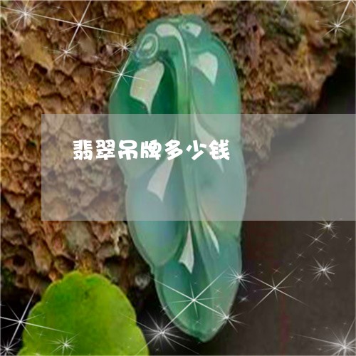 翡翠吊牌多少钱/2023032773836 翡翠吊牌多少钱/2023032773836