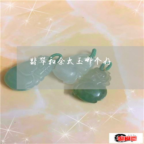 翡翠和佘太玉哪个好/2023041052736 翡翠和佘太玉哪个好/2023041052736