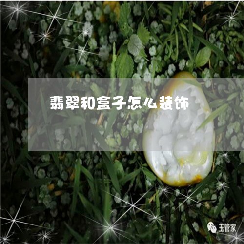 翡翠和盒子怎么装饰/2023041045846 翡翠和盒子怎么装饰/2023041045846