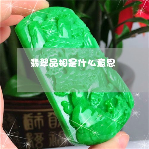 翡翠品相是什么意思/2023041084869