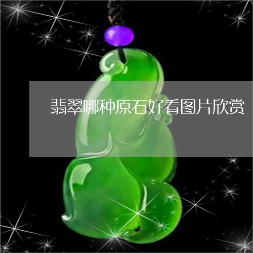 翡翠哪种原石好看图片欣赏/2023061900613