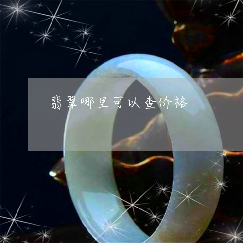 翡翠哪里可以查价格/2023041068382