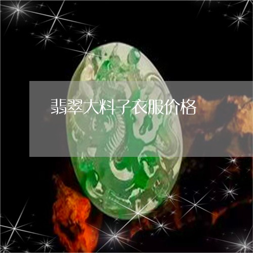 翡翠大料子衣服价格/2023040993815