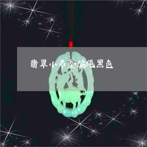 翡翠小吊坠编绳黑色/2023040914936 翡翠小吊坠编绳黑色/2023040914936