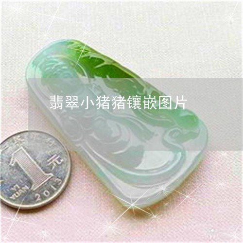 翡翠小猪猪镶嵌图片/2023040921845 翡翠小猪猪镶嵌图片/2023040921845