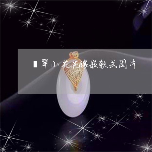 翡翠小花花镶嵌款式图片/2023071049681