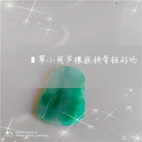 翡翠小葫芦镶嵌锁骨链好吗/2023071178402