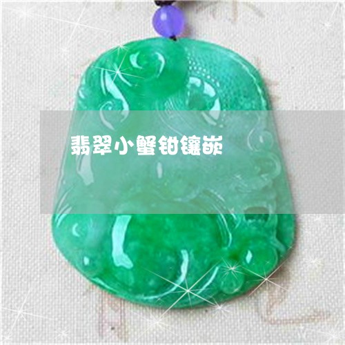 翡翠小蟹钳镶嵌/2023032662925