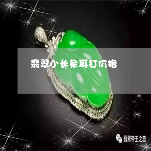 翡翠小长条耳钉价格/2023040955041