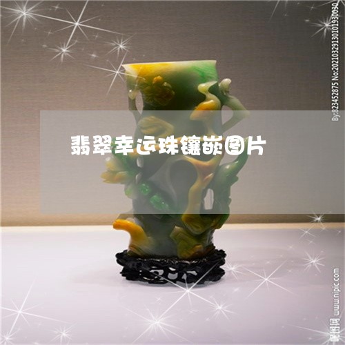 翡翠幸运珠镶嵌图片/2023040921595