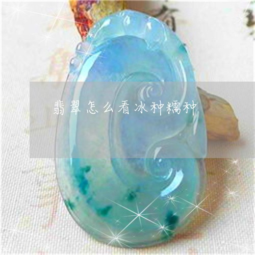 翡翠怎么看冰种糯种/2023040981705