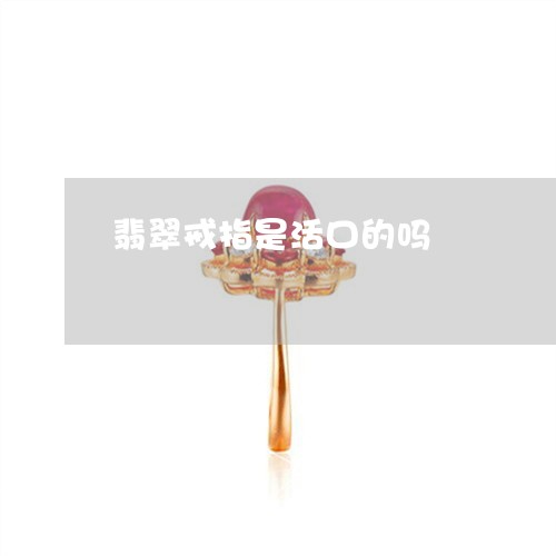 翡翠戒指是活口的吗/2023041043157