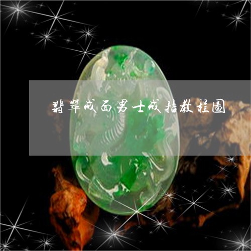 翡翠戒面男士戒指教程图/2023061845370