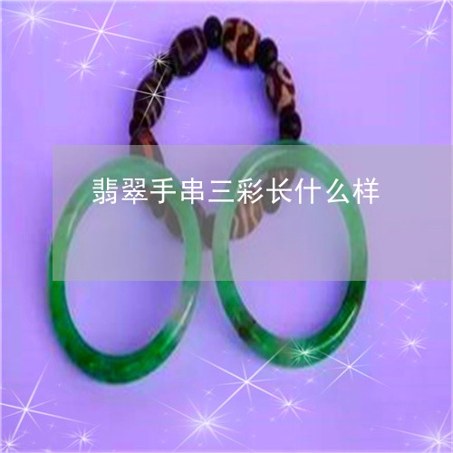 翡翠手串三彩长什么样/2023061049369 翡翠手串三彩长什么样/2023061049369