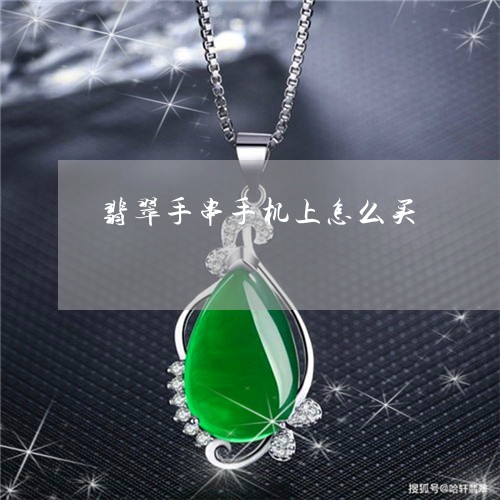 翡翠手串手机上怎么买/2023061004825