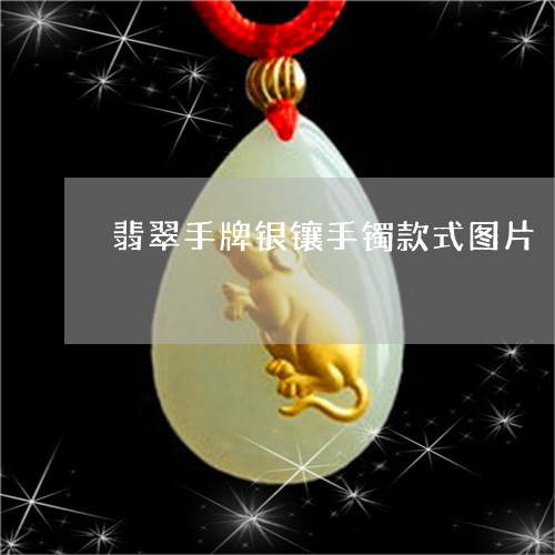 翡翠手牌银镶手镯款式图片/2023071170604