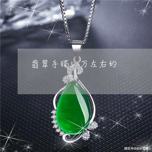 翡翠手镯5万左右的/2023021461581