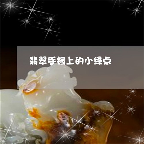 翡翠手镯上的小绿点/2023021495717