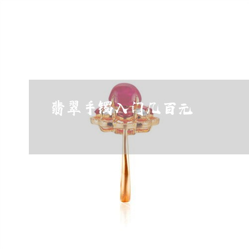 翡翠手镯入门几百元/2023021450673